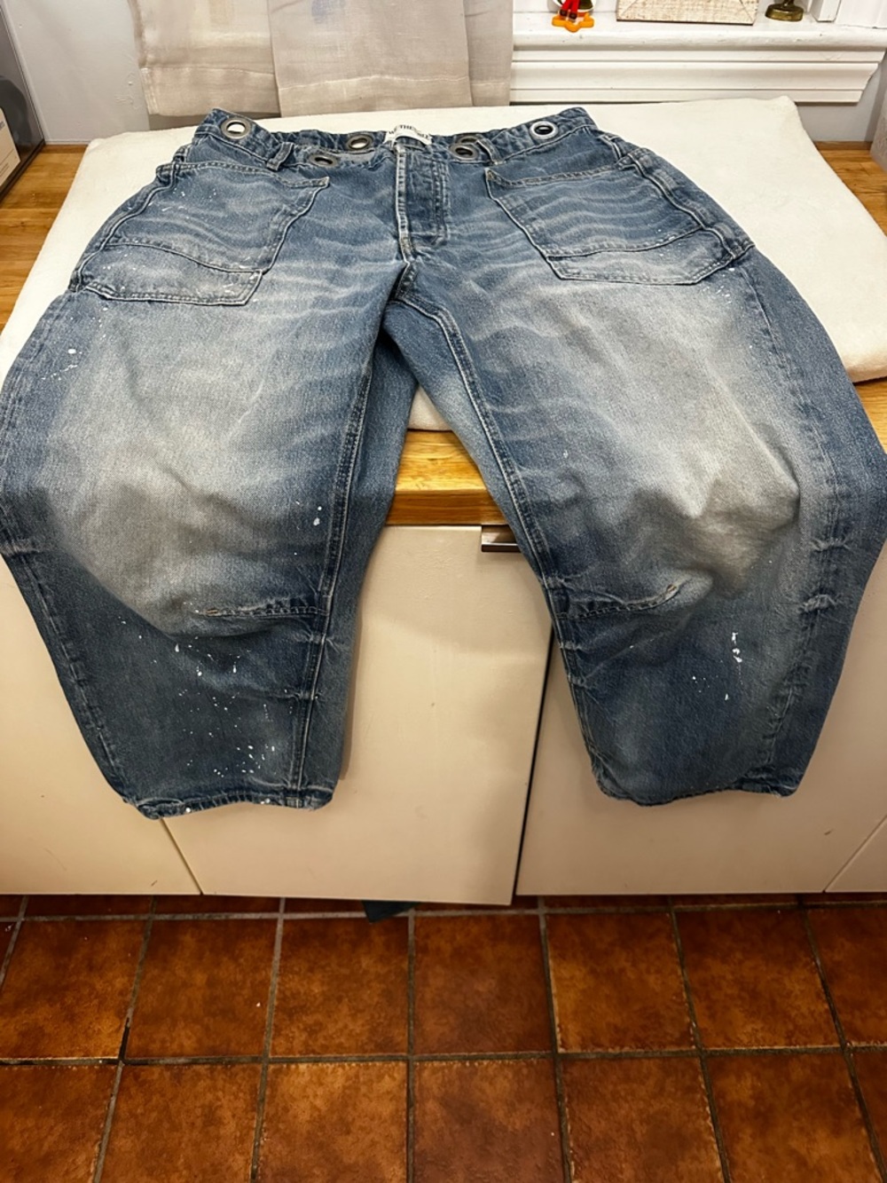 Vintage Denim Timeless Blue Free People Moxie Barrel jeans size 31